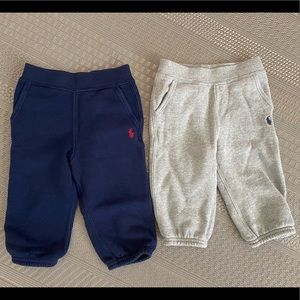 Two Pairs Polo Ralph Lauren Baby Sweatpants 12M